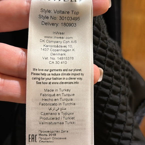 Black Velour Top - Picture 5 of 7